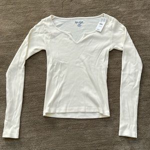 John Galt White Notch Top